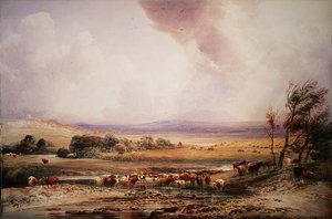 On the River Lowther 作： Peter de Wint