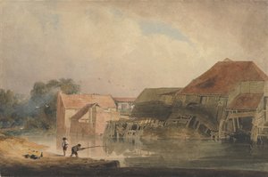 リバーサイドシーンオールドミル、1805-10。 作： Peter de Wint