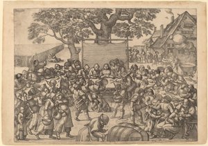 大規模な素朴な結婚式の饗宴 作： Peter van der Borcht