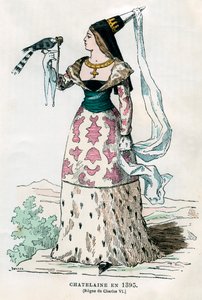 フランスのシャルル6世の時代の邸宅の貴婦人、1395 1882-1884。 作： Petit