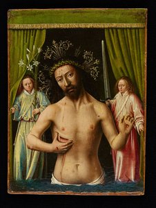 悲しみの人としてのキリスト、1450年。 作： Petrus Christus