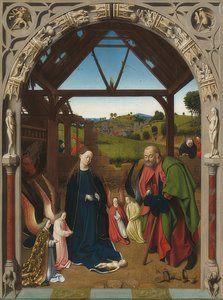 キリストの誕生。 1450年頃 作： Petrus Christus