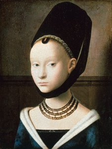 少女の肖像 作： Petrus Christus