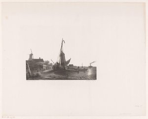 乾燥した土地の帆船 作： Petrus Paulus Schiedges (I)