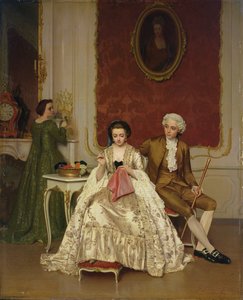 嫉妬、1861 作： Petrus Renier Hubertus Knarren