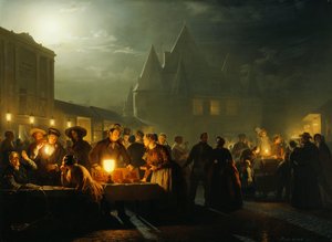ブックフェア、1852 作： Petrus van Schendel