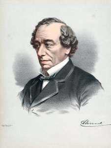 ベンジャミンディズレーリ、初代ビーコンズフィールド伯爵1804-1881、イギリス保守派政治家、c1880 作： Petter and Galpin Cassell