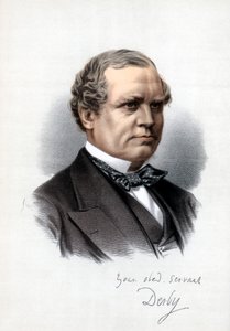 エドワードヘンリースタンレー、第15ダービー伯爵、イギリスの首相、c1890。 作： Petter and Galpin Cassell