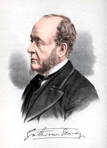 Gathorne Hardy、イギリス保守派政治家、Cranbrook初代伯爵、c1890。 作： Petter and Galpin Cassell
