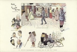 パリとその途中のアーティストの放浪