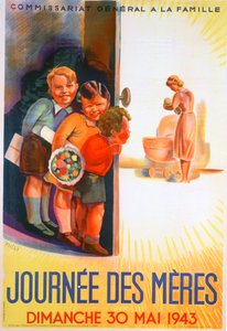 「母の日、1943 年 5 月 30 日日曜日」、1943 年。 作： Phili
