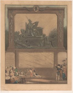 Allegory op de Frances Grondwet van 1791 憲法の友に捧げられた国民年鑑 作： Philibert Louis Debucourt