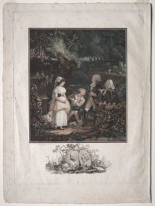 アネットとルビン、1789年。 作： Philibert Louis Debucourt