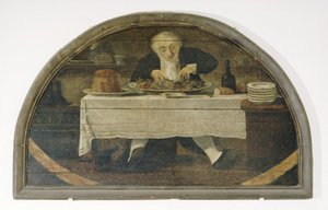オー・グルマン；食用雑貨商コルセレの看板 作： Philibert Louis Debucourt