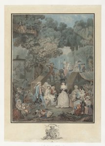 結婚式のパーティー ラ ノーセ オー シャトー 作： Philibert Louis Debucourt