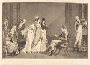 ロランジュ、または現代のパリスの審判 作： Philibert Louis Debucourt