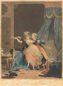 ひどく守られたローズ 作： Philibert Louis Debucourt