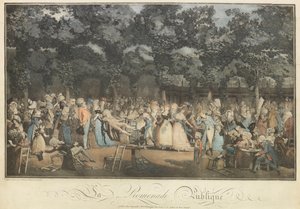 公共の遊歩道、1792年。 作： Philibert Louis Debucourt