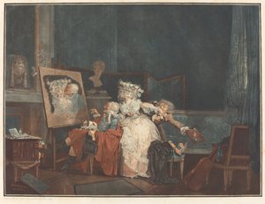 二つのキス 作： Philibert Louis Debucourt
