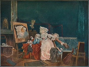 2つのキス、1786年、1902年 作： Philibert Louis Debucourt
