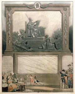 憲法の友に捧げられた1791年の国立アルマナッハ、1790年（カラーアクアチント）（詳細は485200を参照） 作： Philibert Louis Debucourt