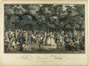 公共の散歩 作： Philibert Louis Debucourt