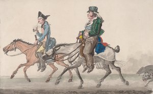 ポワシーへの道、1816年。 作： Philibert Louis Debucourt