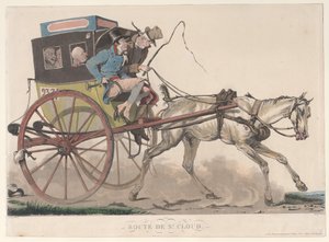 セントクラウドへの道、1816年。 作： Philibert Louis Debucourt