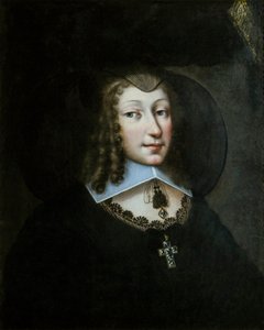 フランスのクリスティーヌ マリー 1606 ～ 1663 年、未亡人のドレスを着たサヴォイア公爵夫人、1638 ～ 1640 年。 作： Philibert Torret