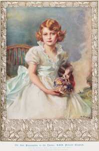 エリザベス王女、7歳 作： Philip Alexius de (after) Laszlo