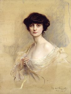 アンナ・ド・ノアイユ (1876-1933) 1913 (キャンバスに油彩) 作： Philip Alexius de Laszlo