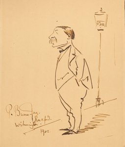 サミュエル・バンクロフトの似顔絵 作： Philip Burne Jones
