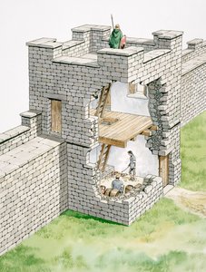 ハドリアヌスの長城: バンクス東タレット、c2 世紀、1990-2010 作： Philip Corke