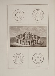リチャード・コルト・ホアレスからのストーンヘンジの眺めジェームズ・バジール、ロンドン、1810-11年によって刻まれた古代ウィルトシャーの歴史 作： Philip Crocker