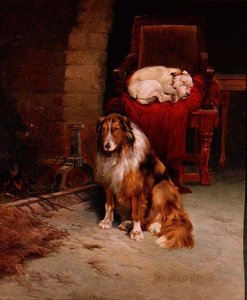By The Fireside 作： Philip Eustace Stretton