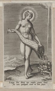 Prosopographia の Gratia Dei, ca. 1585～90年頃。 1585-90。 作： Philip Galle