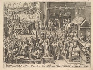 The Virtues、ca。のJustice Justicia 1559-60。 作： Philip Galle