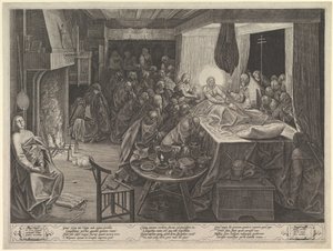 聖母の死、1574年。 作： Philip Galle