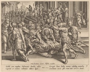 聖パウロの逮捕 作： Philip Galle after Jan van der Straet