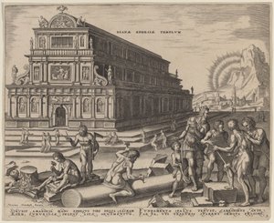 エフェソスのダイアナ神殿 作： Philip Galle, after Maerten van Heemskerck