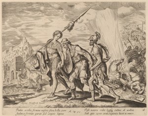 聖パウロの回心 作： Philip Galle after Maerten van Heemskerck