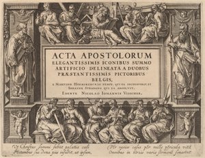 タイトルページ 作： Philip Galle after Maerten van Heemskerck after Jan van der Straet