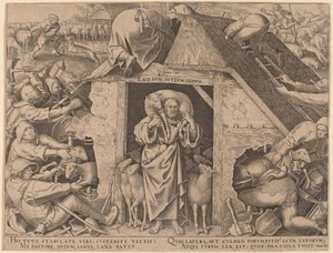 よい羊飼いのたとえ 作： Philip Galle after Pieter Bruegel the Elder