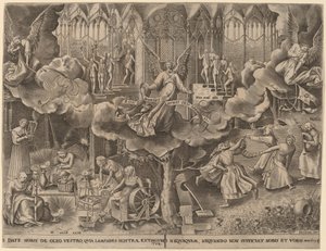 賢い乙女と愚かな乙女のたとえ 作： Philip Galle after Pieter Bruegel the Elder