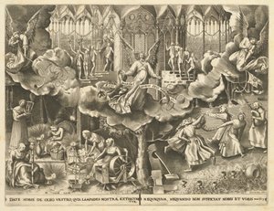 賢い乙女と愚かな乙女のたとえ 作： Philip Galle, after Pieter Bruegel the Elder