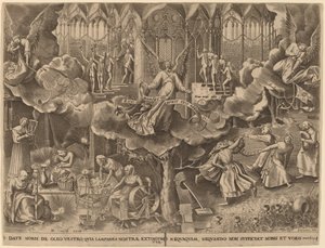 賢い乙女と愚かな乙女のたとえ 作： Philip Galle after Pieter Bruegel the Elder