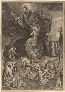 復活 作： Philip Galle after Pieter Bruegel the Elder