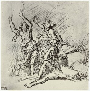 サルヴァトール・ローザ、パンとシリンクス 作： Philip Henry Delamotte