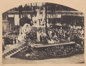 天皇皇后両陛下の水晶宮御訪問、1855年。 作： Philip Henry Delamotte