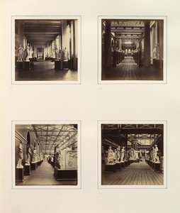 [ミネルヴァの胸像を含むギリシア彫刻裁判所の眺め], ca. 1859年。 作： Philip Henry Delamotte.